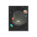 Picture of Abstract Space Poster _GroupedProduct_Rectangle_Portrait_Canvas_Framed_