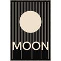 Picture of Moon Typography Poster _GroupedProduct_Rectangle_Portrait_Canvas_Framed_