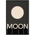Picture of Moon Typography Poster _GroupedProduct_Rectangle_Portrait_Canvas_Framed_