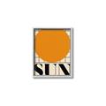 Picture of Sun Typography Poster _GroupedProduct_Rectangle_Portrait_Canvas_Framed_