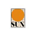 Picture of Sun Typography Poster _GroupedProduct_Rectangle_Portrait_Canvas_Framed_
