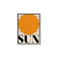 Picture of Sun Typography Poster _GroupedProduct_Rectangle_Portrait_Canvas_Framed_