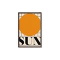 Picture of Sun Typography Poster _GroupedProduct_Rectangle_Portrait_Canvas_Framed_