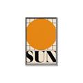 Picture of Sun Typography Poster _GroupedProduct_Rectangle_Portrait_Canvas_Framed_