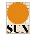 Picture of Sun Typography Poster _GroupedProduct_Rectangle_Portrait_Canvas_Framed_