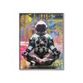 Picture of Retro Spaceman Poster _GroupedProduct_Rectangle_Portrait_Canvas_Framed_