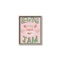 Picture of Sewing is my Jam Typography Poster _GroupedProduct_Rectangle_Portrait_Canvas_Framed_