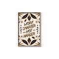 Picture of Work Smarter Not Harder Typography Poster _GroupedProduct_Rectangle_Portrait_Canvas_Framed_