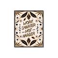 Picture of Work Smarter Not Harder Typography Poster _GroupedProduct_Rectangle_Portrait_Canvas_Framed_