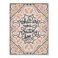 Picture of What Are You Waiting For Typography Poster _GroupedProduct_Rectangle_Portrait_Canvas_Framed_