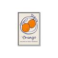 Picture of Food Art - Oranges Valencia Fruit Market _GroupedProduct_Rectangle_Portrait_Canvas_Framed_