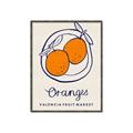 Picture of Food Art - Oranges Valencia Fruit Market _GroupedProduct_Rectangle_Portrait_Canvas_Framed_