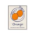 Picture of Food Art - Oranges Valencia Fruit Market _GroupedProduct_Rectangle_Portrait_Canvas_Framed_