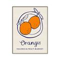 Picture of Food Art - Oranges Valencia Fruit Market _GroupedProduct_Rectangle_Portrait_Canvas_Framed_