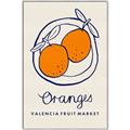 Picture of Food Art - Oranges Valencia Fruit Market _GroupedProduct_Rectangle_Portrait_Canvas_Framed_