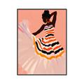 Picture of Dancer & Flourish Poster _GroupedProduct_Rectangle_Portrait_Canvas_Framed_