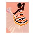 Picture of Dancer & Flourish Poster _GroupedProduct_Rectangle_Portrait_Canvas_Framed_