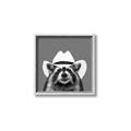 Picture of Wyatt The Cowboy Raccoon _GroupedProduct_Square_Canvas_Framed_