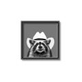 Picture of Wyatt The Cowboy Raccoon _GroupedProduct_Square_Canvas_Framed_