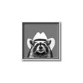Picture of Wyatt The Cowboy Raccoon _GroupedProduct_Square_Canvas_Framed_