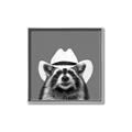 Picture of Wyatt The Cowboy Raccoon _GroupedProduct_Square_Canvas_Framed_