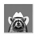 Picture of Wyatt The Cowboy Raccoon _GroupedProduct_Square_Canvas_Framed_