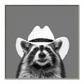 Picture of Wyatt The Cowboy Raccoon _GroupedProduct_Square_Canvas_Framed_