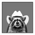 Picture of Wyatt The Cowboy Raccoon _GroupedProduct_Square_Canvas_Framed_
