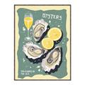 Picture of Oysters Poster _GroupedProduct_Rectangle_Portrait_Canvas_Framed_
