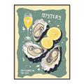 Picture of Oysters Poster _GroupedProduct_Rectangle_Portrait_Canvas_Framed_