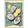 Picture of Oysters Poster _GroupedProduct_Rectangle_Portrait_Canvas_Framed_