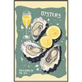 Picture of Oysters Poster _GroupedProduct_Rectangle_Portrait_Canvas_Framed_