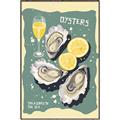 Picture of Oysters Poster _GroupedProduct_Rectangle_Portrait_Canvas_Framed_