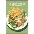 Picture of Caesar Salad Poster _GroupedProduct_Rectangle_Portrait_Canvas_Framed_