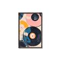 Picture of Retro Vinyl Records Poster _GroupedProduct_Rectangle_Portrait_Canvas_Framed_