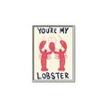 Picture of You are My Lobster Poster _GroupedProduct_Rectangle_Portrait_Canvas_Framed_