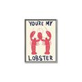 Picture of You are My Lobster Poster _GroupedProduct_Rectangle_Portrait_Canvas_Framed_