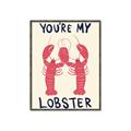 Picture of You are My Lobster Poster _GroupedProduct_Rectangle_Portrait_Canvas_Framed_