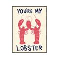Picture of You are My Lobster Poster _GroupedProduct_Rectangle_Portrait_Canvas_Framed_
