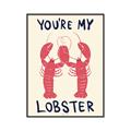 Picture of You are My Lobster Poster _GroupedProduct_Rectangle_Portrait_Canvas_Framed_