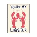 Picture of You are My Lobster Poster _GroupedProduct_Rectangle_Portrait_Canvas_Framed_