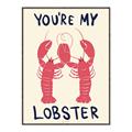 Picture of You are My Lobster Poster _GroupedProduct_Rectangle_Portrait_Canvas_Framed_