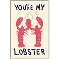 Picture of You are My Lobster Poster _GroupedProduct_Rectangle_Portrait_Canvas_Framed_