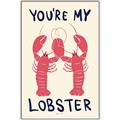 Picture of You are My Lobster Poster _GroupedProduct_Rectangle_Portrait_Canvas_Framed_