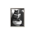Picture of Plus Size Kitty on the Loo _GroupedProduct_Rectangle_Portrait_Canvas_Framed_