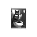 Picture of Plus Size Kitty on the Loo _GroupedProduct_Rectangle_Portrait_Canvas_Framed_