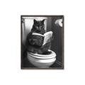 Picture of Plus Size Kitty on the Loo _GroupedProduct_Rectangle_Portrait_Canvas_Framed_