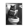 Picture of Plus Size Kitty on the Loo _GroupedProduct_Rectangle_Portrait_Canvas_Framed_
