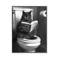 Picture of Plus Size Kitty on the Loo _GroupedProduct_Rectangle_Portrait_Canvas_Framed_