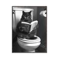 Picture of Plus Size Kitty on the Loo _GroupedProduct_Rectangle_Portrait_Canvas_Framed_